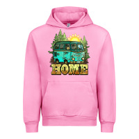 Fuchsia Pink camping caravan home Urban Hoodie - NancyCooperArtShop