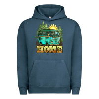 Pigment Midnight Navy camping caravan home Urban Hoodie - NancyCooperArtShop