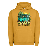 Pigment Peanut Butter camping caravan home Urban Hoodie - NancyCooperArtShop