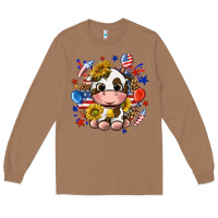 Toasted Coconut cute cow fourth of july Long Sleeve Tee - texasbilliewilder