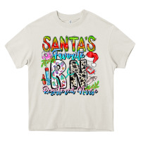 Cream Santa's Favorite RN Registered Nurse Heavy Core Tee - CowhideDigitalArt