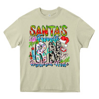 Mossy Santa's Favorite RN Registered Nurse Heavy Core Tee - CowhideDigitalArt