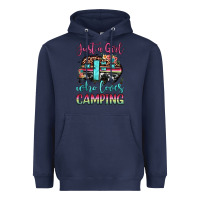 Navy just a girl who loves camping Heavyweight Hoodie - JahusDesignShop