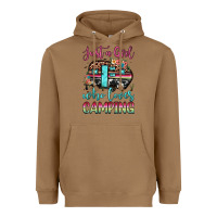 Toasted Coconut just a girl who loves camping Heavyweight Hoodie - JahusDesignShop