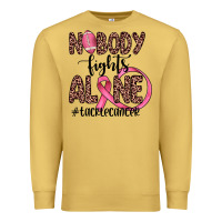 Antique Gold nobody fights alone #tacklecancer Premium Sweatshirt - JahusDesignShop