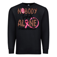 Black nobody fights alone #tacklecancer Premium Sweatshirt - JahusDesignShop