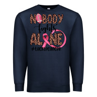 Navy nobody fights alone #tacklecancer Premium Sweatshirt - JahusDesignShop