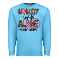 Ocean Blue nobody fights alone #tacklecancer Premium Sweatshirt - JahusDesignShop