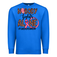 True Royal nobody fights alone #tacklecancer Premium Sweatshirt - JahusDesignShop