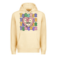 Pina Colada teacher and pencil heart Premium Hoodie - MaliasSmallBusiness