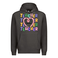 Smoke teacher and pencil heart Premium Hoodie - MaliasSmallBusiness