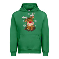 Emerald Christmas reindeer Urban Hoodie - MaliasSmallBusiness