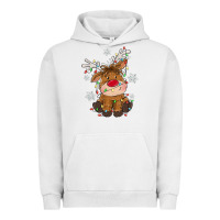 Pigment Lunar Rock Christmas reindeer Urban Hoodie - MaliasSmallBusiness