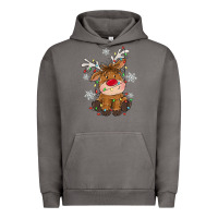 Pigment Tornado Christmas reindeer Urban Hoodie - MaliasSmallBusiness