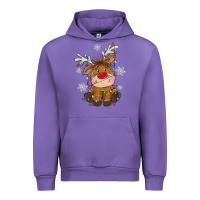 Tulip Christmas reindeer Urban Hoodie - MaliasSmallBusiness