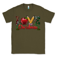 Army Green love christmas teacher Classic Tee - RanaPortraitStore