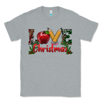 Heather Grey love christmas teacher Classic Tee - RanaPortraitStore