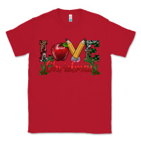 Red love christmas teacher Classic Tee - RanaPortraitStore