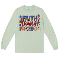 Matcha faith family freedom Long Sleeve Tee - texasbilliewilder
