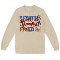 Mushroom faith family freedom Long Sleeve Tee - texasbilliewilder
