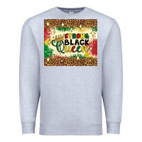 Heather Grey strong black queen tumbler Premium Sweatshirt - Artiststas
