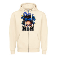 Sandshell cheer mom messy bun Zipper Hoodie - texasbilliewilder