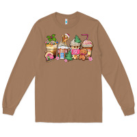 Toasted Coconut pink gingerbread coffee cups Long Sleeve Tee - Zillion Design Studio