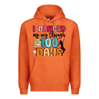 Carrot i danced my way through 100 days Premium Hoodie - MaliasSmallBusiness