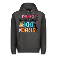 Charcoal Heather i danced my way through 100 days Premium Hoodie - MaliasSmallBusiness