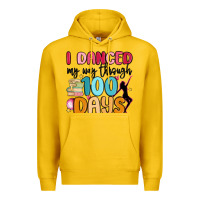 Lemon i danced my way through 100 days Premium Hoodie - MaliasSmallBusiness
