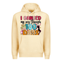 Pina Colada i danced my way through 100 days Premium Hoodie - MaliasSmallBusiness