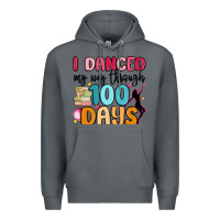 Rock i danced my way through 100 days Premium Hoodie - MaliasSmallBusiness