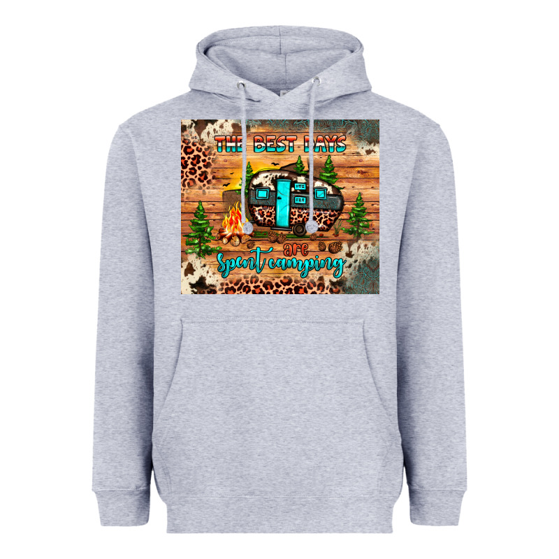 The Best Days Are Spent Camping Heavyweight Hoodie by JahusDesignShop | Teevron