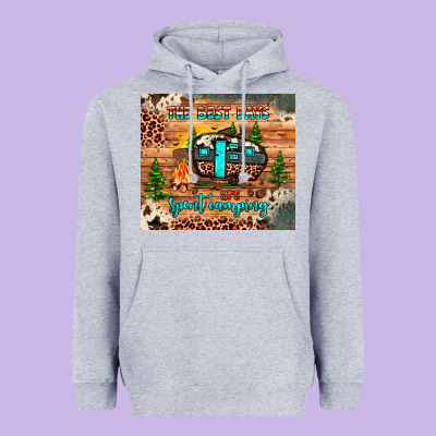 The Best Days Are Spent Camping Heavyweight Hoodie Designed By Jahusdesignshop