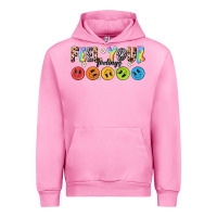 Fuchsia Pink feel your feelings Urban Hoodie - NancyCooperArtShop