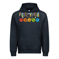Navy feel your feelings Urban Hoodie - NancyCooperArtShop