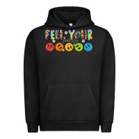 Pigment Black feel your feelings Urban Hoodie - NancyCooperArtShop