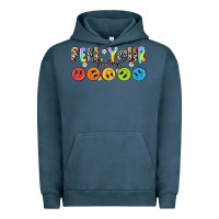 Pigment Midnight Navy feel your feelings Urban Hoodie - NancyCooperArtShop