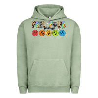 Pigment Oil Green feel your feelings Urban Hoodie - NancyCooperArtShop