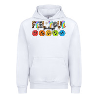 White feel your feelings Urban Hoodie - NancyCooperArtShop