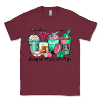 Burgundy licensed practical nurse coffee cups Classic Tee - Zillion Design Studio