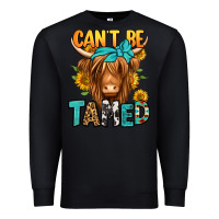 Black can't be tamed longhaired cow Premium Sweatshirt - Jasminsmagicworld
