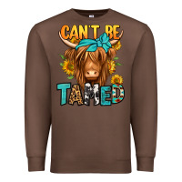 Chestnut can't be tamed longhaired cow Premium Sweatshirt - Jasminsmagicworld