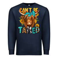 Navy can't be tamed longhaired cow Premium Sweatshirt - Jasminsmagicworld