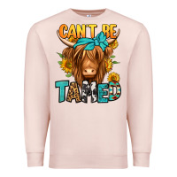 Pale Pink can't be tamed longhaired cow Premium Sweatshirt - Jasminsmagicworld
