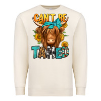 Sandshell can't be tamed longhaired cow Premium Sweatshirt - Jasminsmagicworld