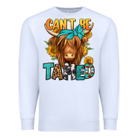 White can't be tamed longhaired cow Premium Sweatshirt - Jasminsmagicworld