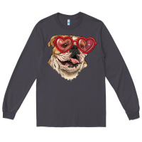 Smoke english bulldog with love glass Long Sleeve Tee - RanaPortraitStore