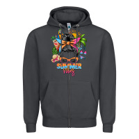 Smoke summer vibes messy bun Zipper Hoodie - Zillion Design Studio