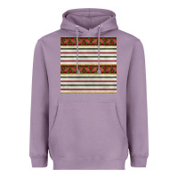 Lavender christmas mistletoe and stripes seamless pattern Heavyweight Hoodie - BundleAndBundleShop